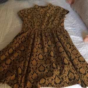 Mustard Baroque Dress